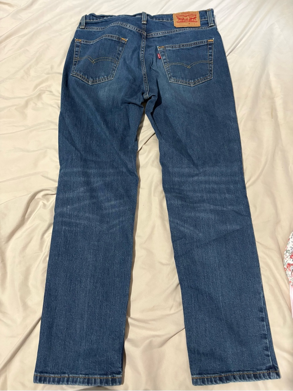 Levi's Men's Dark Blue Straight Jeans